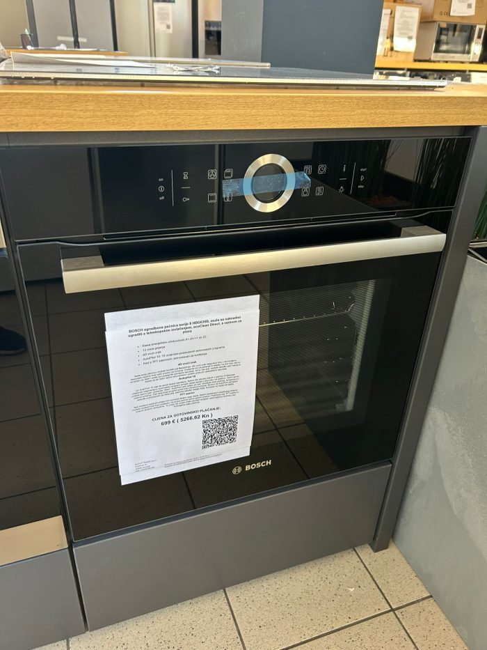 BOSCH ugradbena pećnica serije 8 HBG635B, ecoClean Direct, s razinom za pizzu - Slika 7