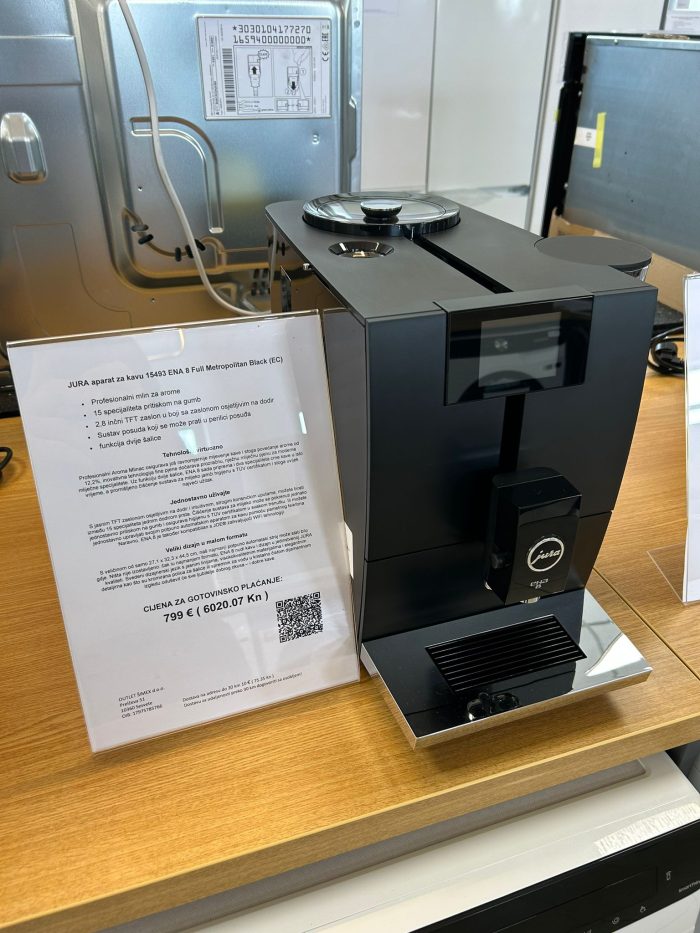 JURA potpuno automatski aparat za kavu 15493 ENA 8 Full Metropolitan Black (EC) - Slika 7