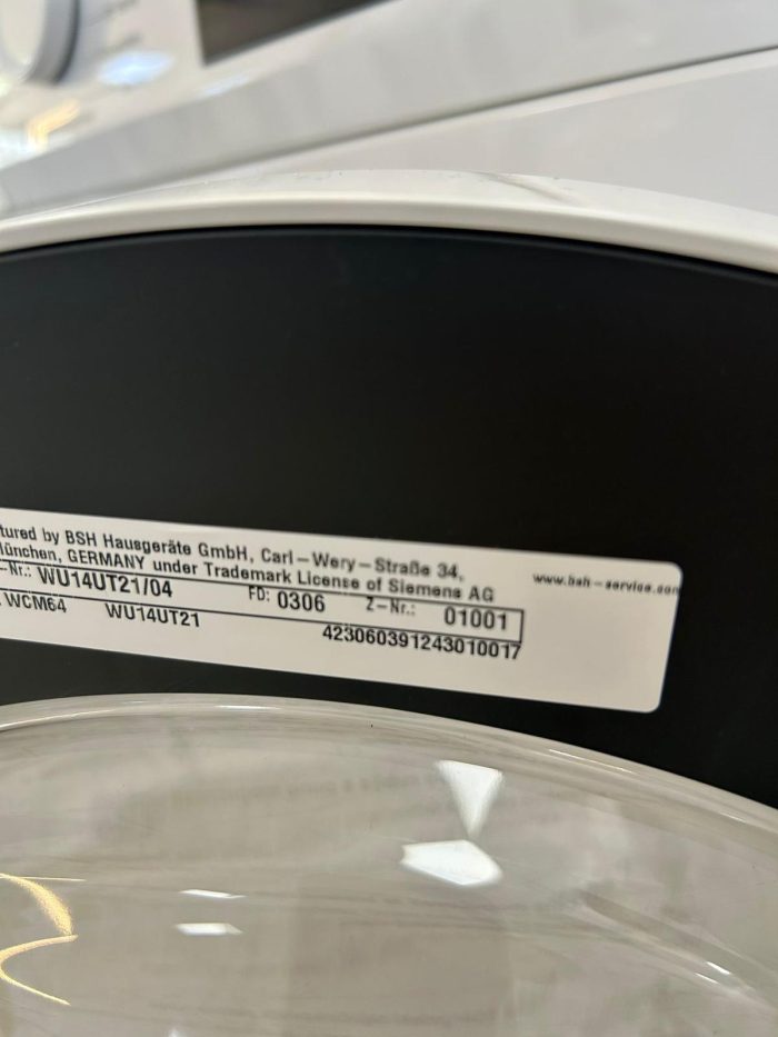 SIEMENS perilica rublja WU14UT21, 9 kg, 1400 o/min - Slika 15
