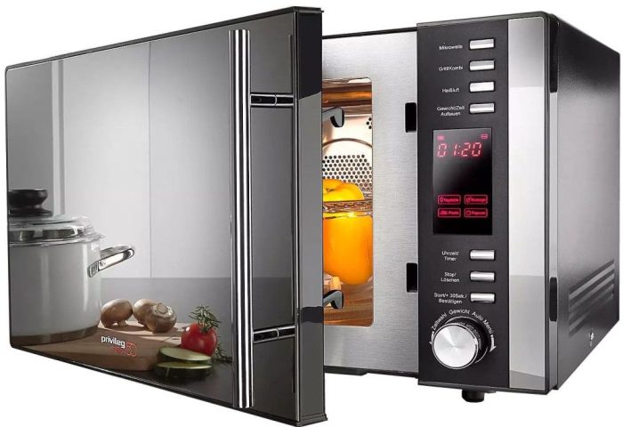 Privileg mikrovalna pećnica 285902, roštilj i topli zrak, 25 l, 3-u-1 uređaj - Slika 4