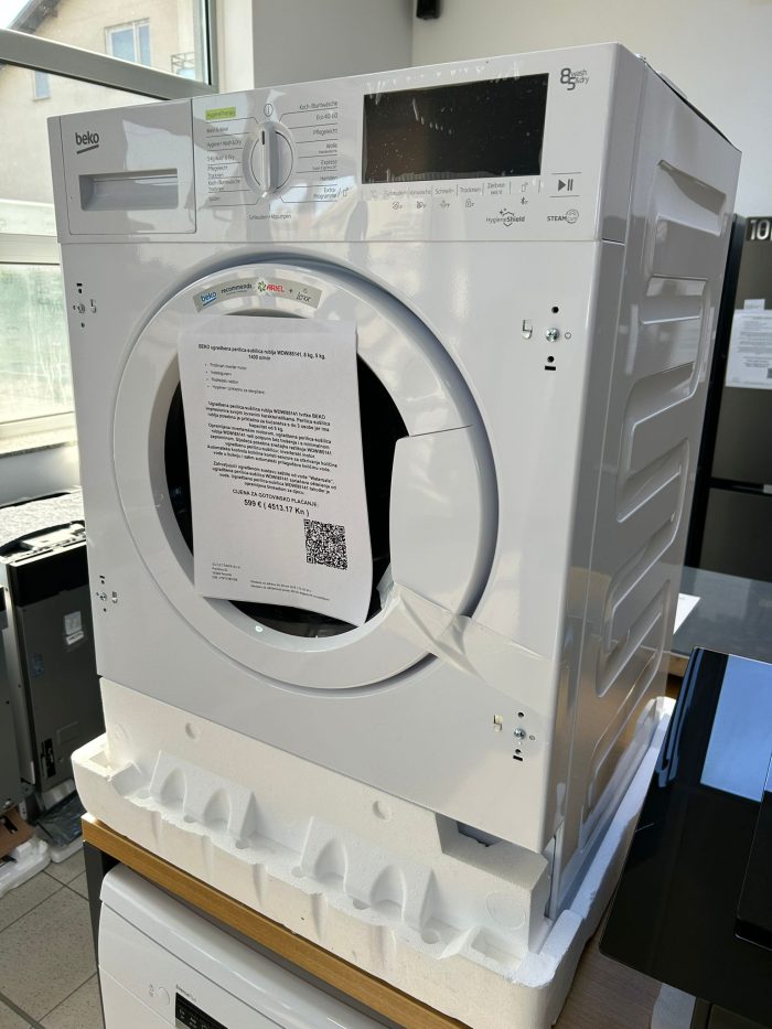 BEKO ugradbena perilica-sušilica rublja WDWI85141, 8 kg, 5 kg, 1400 o/min - Slika 5