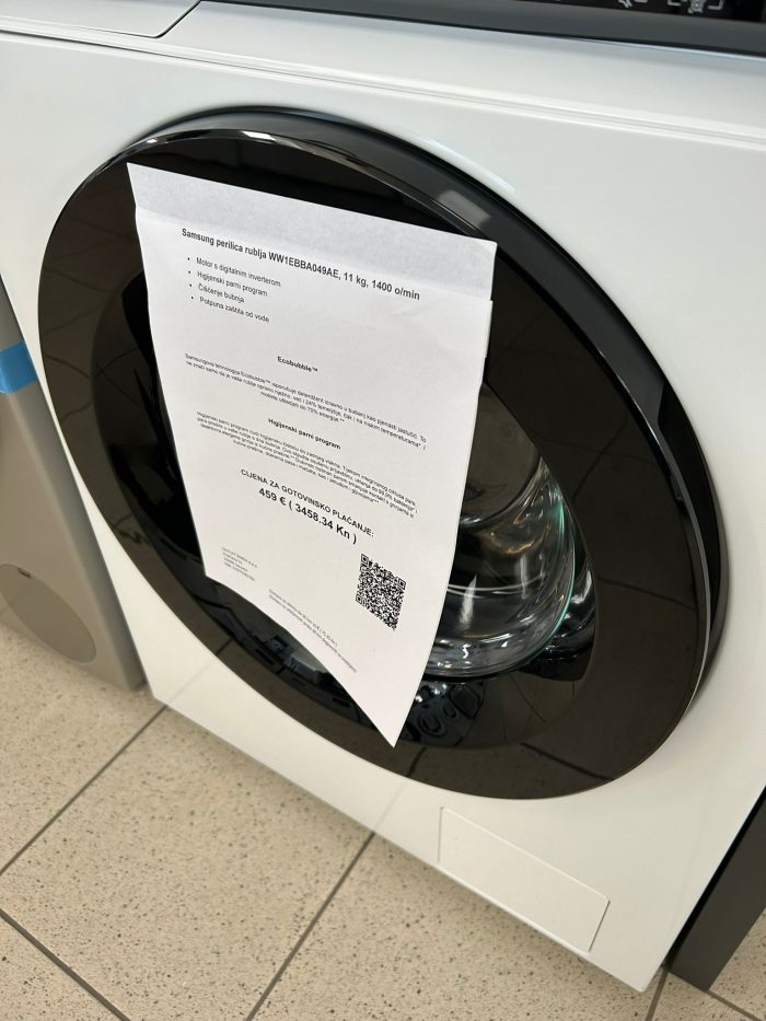 Samsung perilica rublja WW1EBBA049AE, 11 kg, 1400 o/min - Slika 12