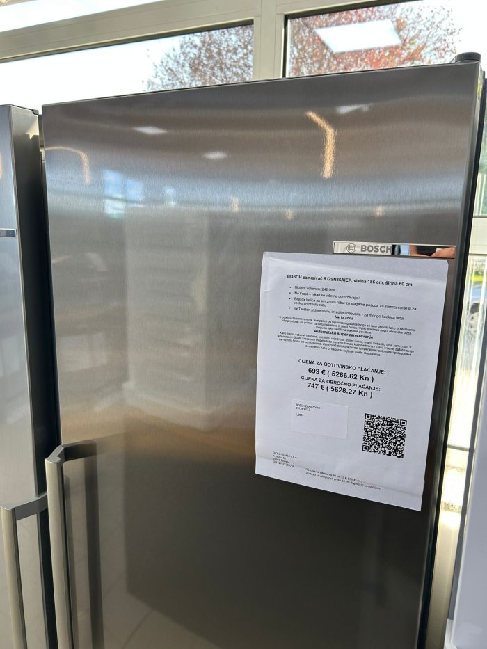 BOSCH zamrzivač 6 GSN36AIEP, visina 186 cm, širina 60 cm - Slika 7