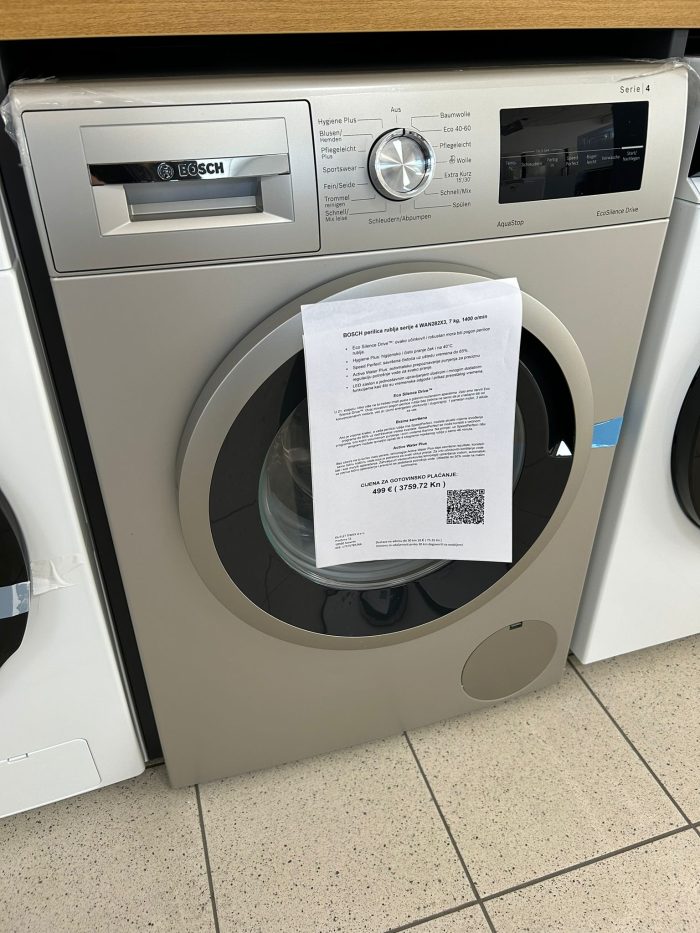 BOSCH perilica rublja serije 4 WAN282X3, 7 kg, 1400 o/min - Slika 6