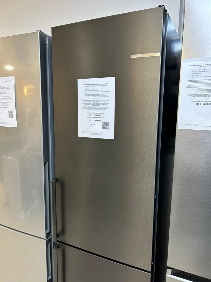 BOSCH kombinacija hladnjak/zamrzivač KGN39VXBT, 203 cm visine, 60 cm širine - Slika 5