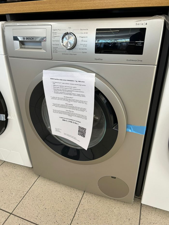 BOSCH perilica rublja serije 4 WAN282X3, 7 kg, 1400 o/min - Slika 7