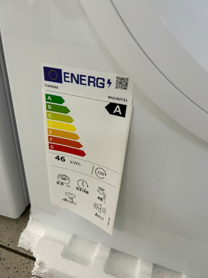 SIEMENS perilica rublja WU14UT21, 9 kg, 1400 o/min - Slika 8