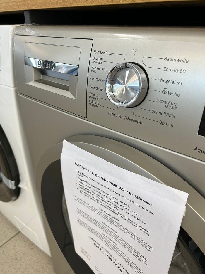 BOSCH perilica rublja serije 4 WAN282X3, 7 kg, 1400 o/min - Slika 9