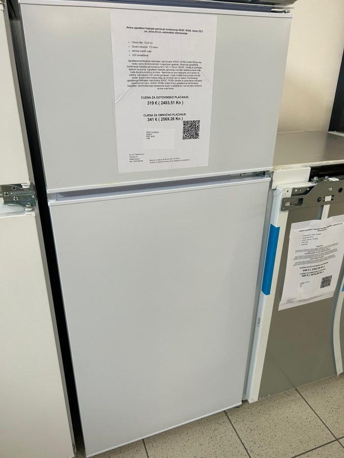 Amica ugradbeni hladnjak-zamrzivač kombinacija EKGC 16160, visina 122,1 cm, širina 54 cm, automatsko odmrzavanje - Slika 6