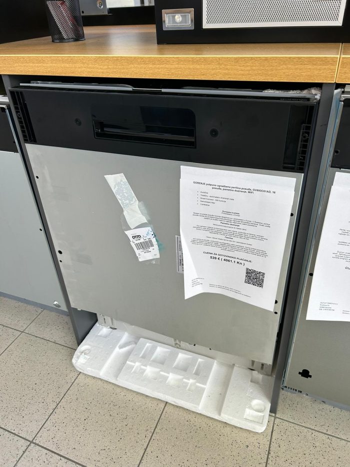 GORENJE potpuno ugradbena perilica posuđa, GV693C61AD, 16 posuđa, pametno doziranje, WiFi - Slika 8