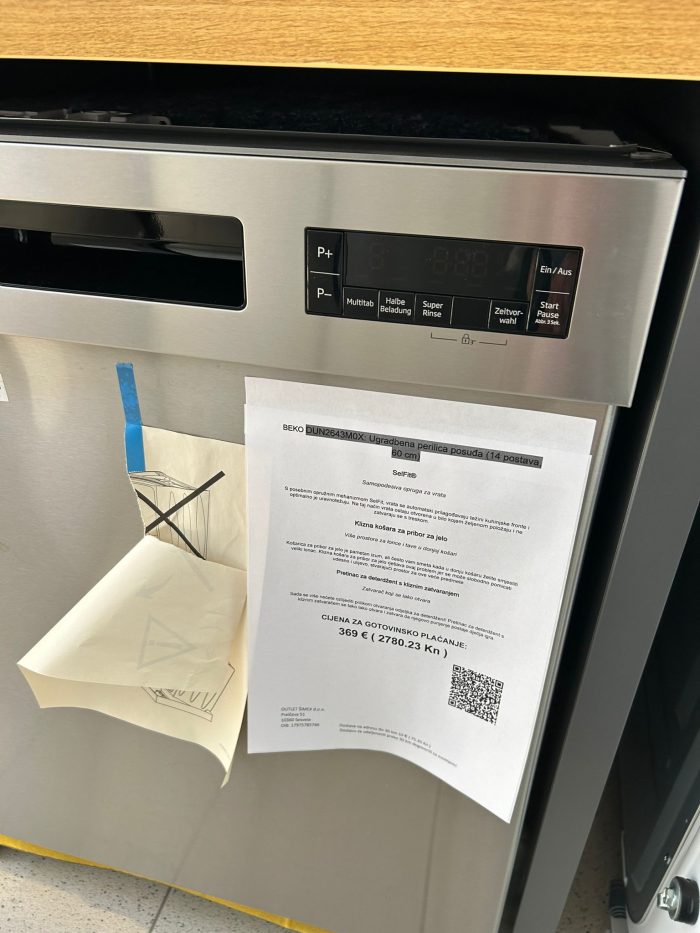 BEKO DUN2643M0X: Ugradbena perilica posuđa (14 postava, 60 cm) - Slika 8