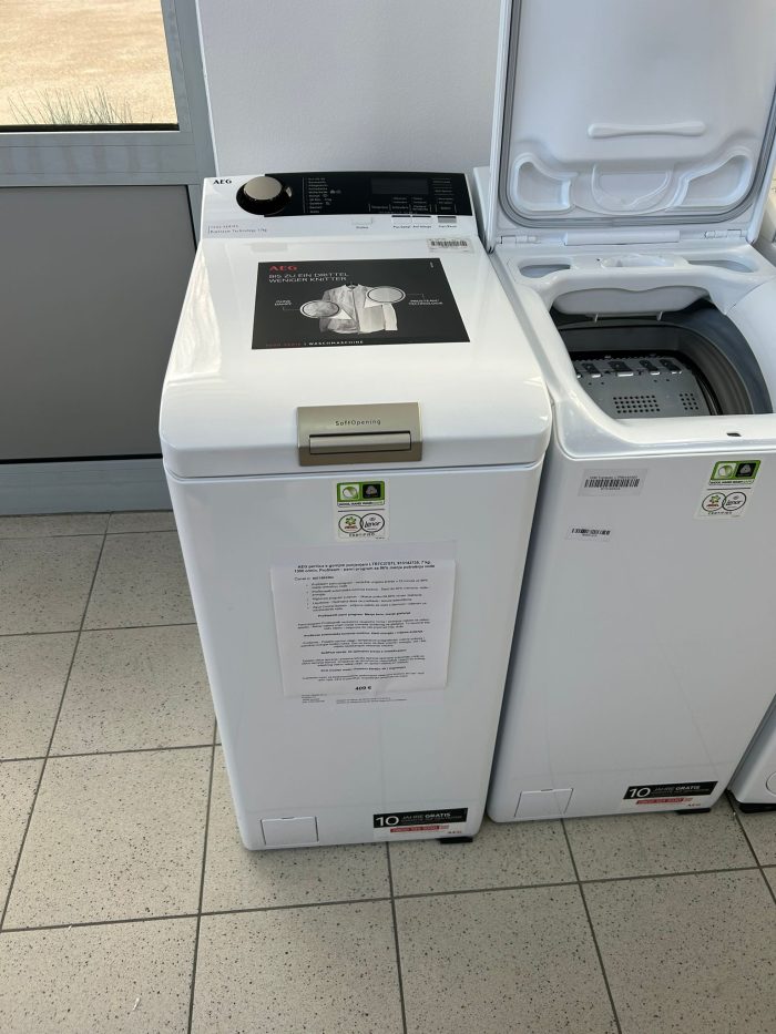 AEG perilica s gornjim punjenjem LTR7C37STL 913143735, 7 kg, 1300 o/min, ProSteam - parni program za 96% manju potrošnju vode - Slika 6