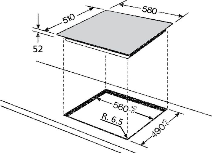 BAUKNECHT Heko Swing ugradbeni set, hidroliza - Slika 20