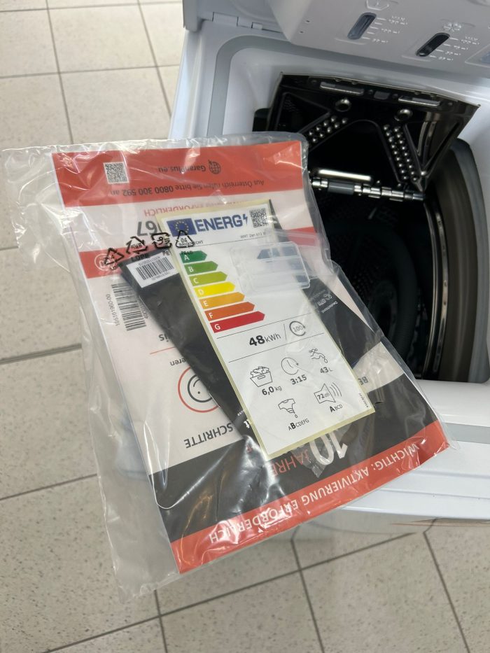 BAUKNECHT perilica rublja s gornjim punjenjem WMT ZEN 612 B SD, 6 kg - Slika 24