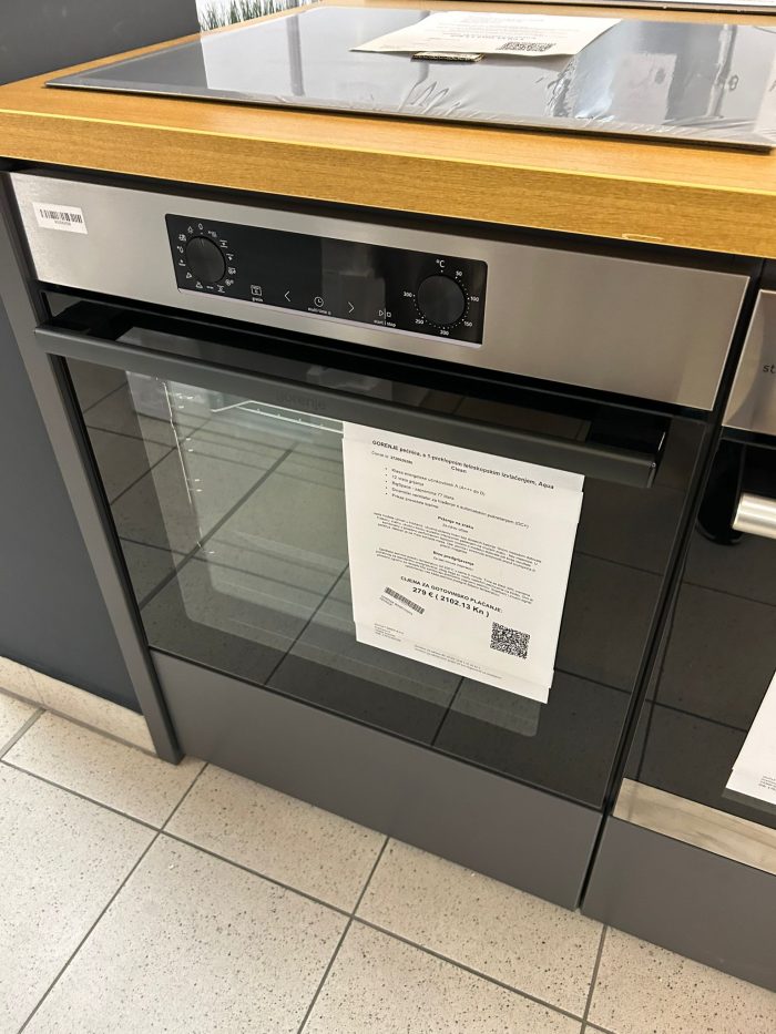 GORENJE BOSB737OTX pećnica s 1-preklopnim teleskopskim izvlačenjem, Aqua Clean - Slika 16