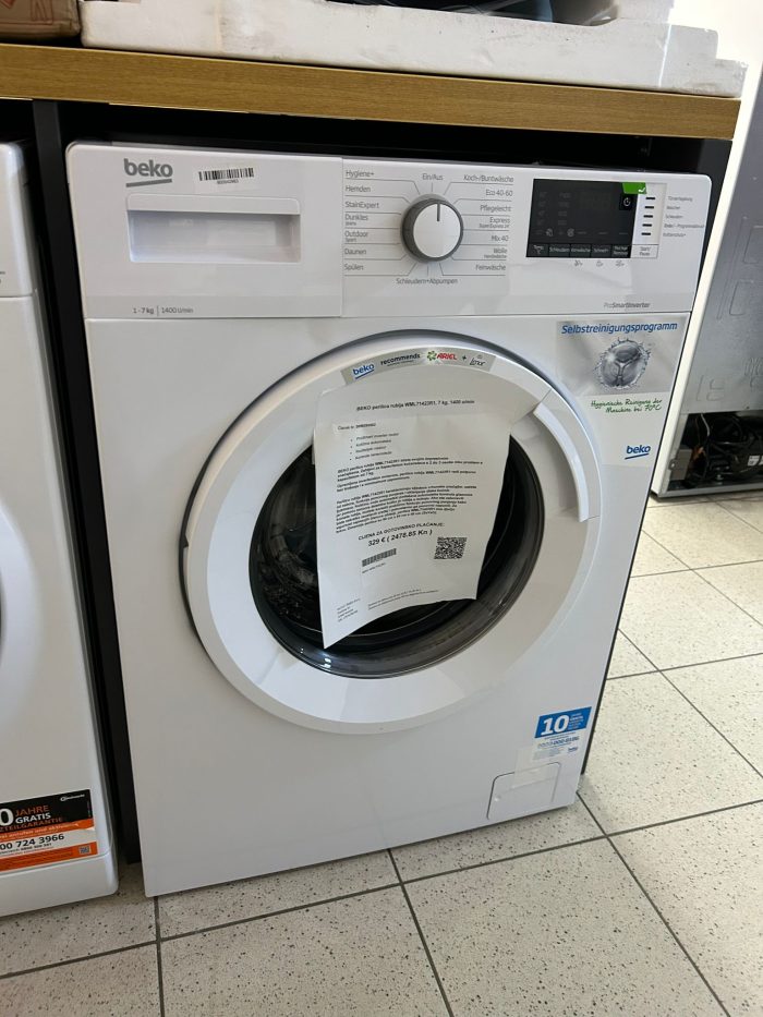 BEKO perilica rublja WML71423R1, 7 kg, 1400 o/min - Slika 5
