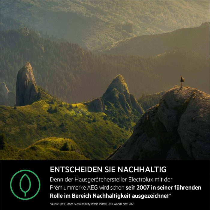 AEG perilica rublja serije 6000 s ProSense tehnologijom LR6FA410FL, 10 kg, 1400 o/min, ProSense® automatska kontrola količine - štedi do 40% vremena, vode i energije - Slika 2