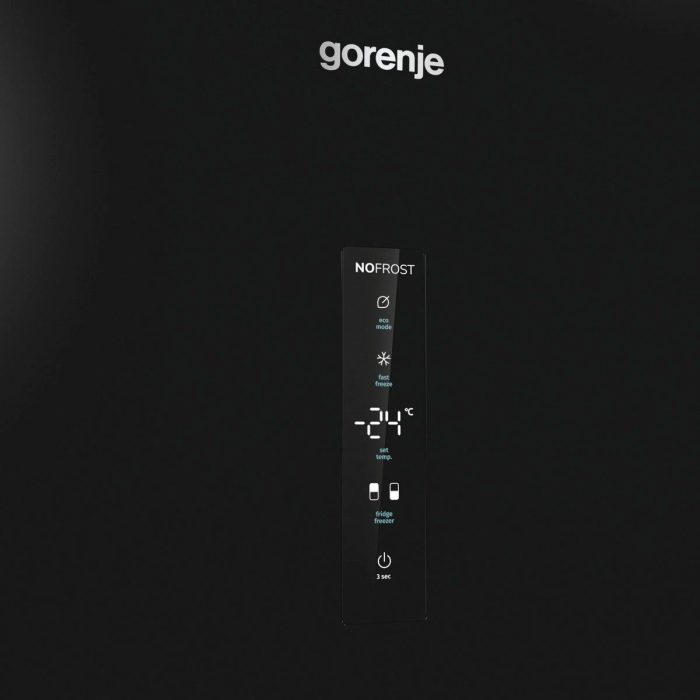 GORENJE kombinacija hladnjaka i zamrzivača NK79B0DBK, visina 185 cm, širina 60 cm - Slika 5