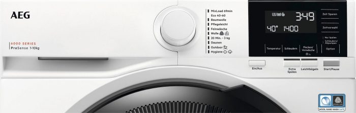 AEG perilica rublja serije 6000 s ProSense tehnologijom LR6FA410FL, 10 kg, 1400 o/min, ProSense® automatska kontrola količine - štedi do 40% vremena, vode i energije - Slika 8