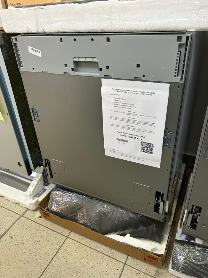 Grundig potpuno ugradbena perilica posuđa, GTVP4540B 7612101671, 9,5 l, 16 posuđa, XXL perilica posuđa - Slika 8
