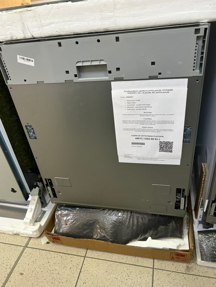 Grundig potpuno ugradbena perilica posuđa, GTVP4540B 7612101671, 9,5 l, 16 posuđa, XXL perilica posuđa - Slika 9