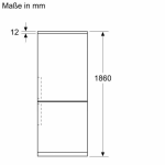 BOSCH kombinacija hladnjak/zamrzivač KGN36VXCT, 186 cm visine, 60 cm širine - Slika 4