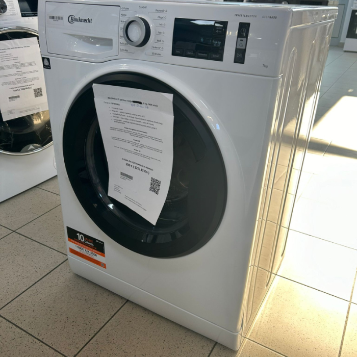 Bauknecht perilica rublja s prednjim punjenjem: 7,0 kg - WM klasa 7B - Slika 6