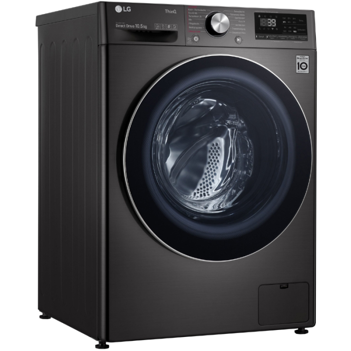 LG perilica rublja F6WV710P2S, 10,5 kg, 1600 o/min, TurboWash® - Pranje za samo 39 minuta - Slika 1