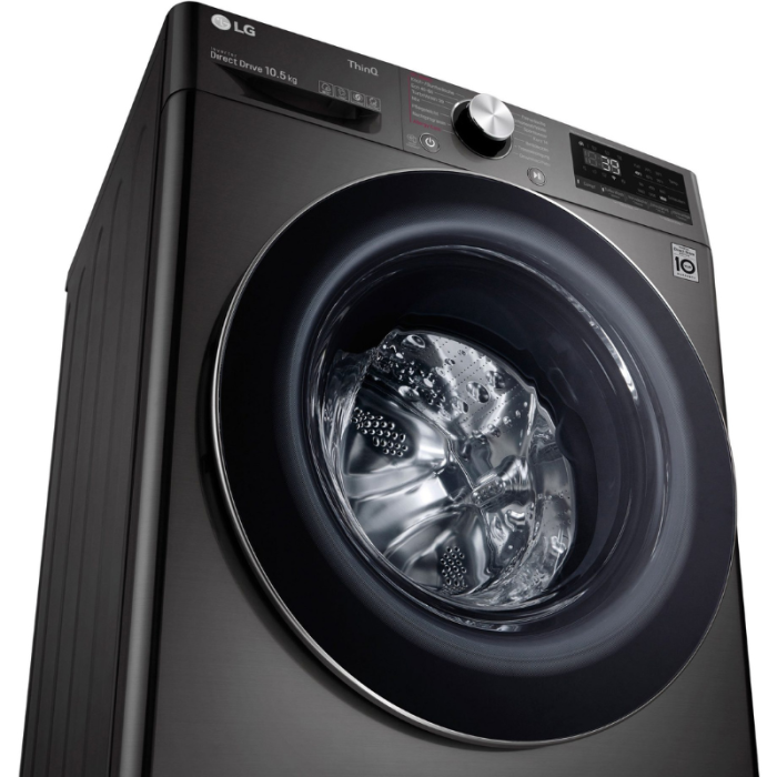 LG perilica rublja F6WV710P2S, 10,5 kg, 1600 o/min, TurboWash® - Pranje za samo 39 minuta - Slika 6