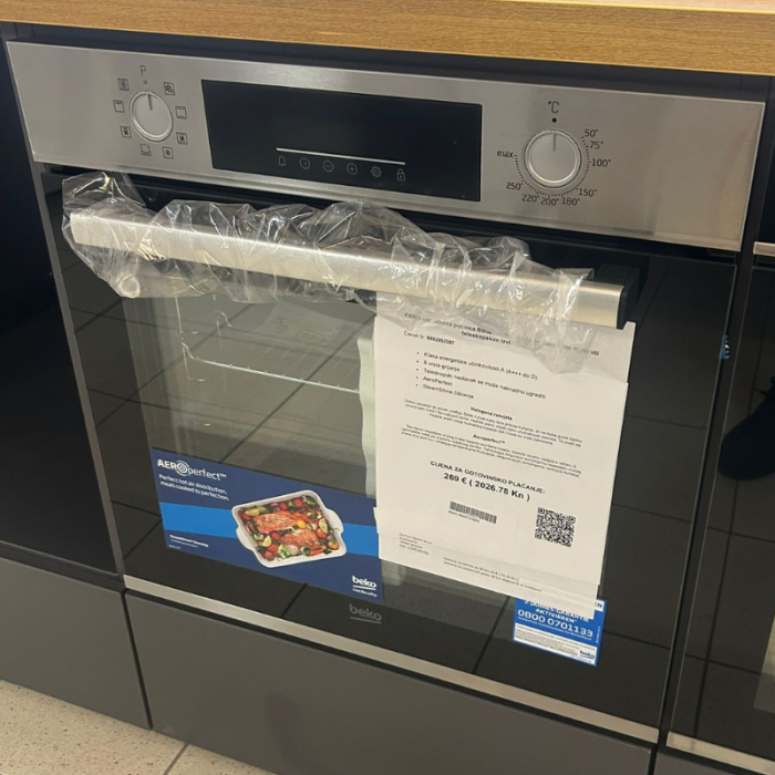 BEKO ugradbena pećnica BBIM12300X, može se naknadno opremiti teleskopskim izvlačenjem - Slika 18