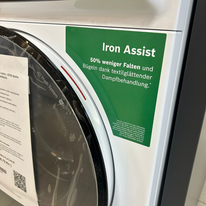 Perilica rublja BOSCH WGB256A40, 10 kg, 1600 o/min, i-DOS dozira točno potrebnu količinu vode i deterdženta - Slika 6