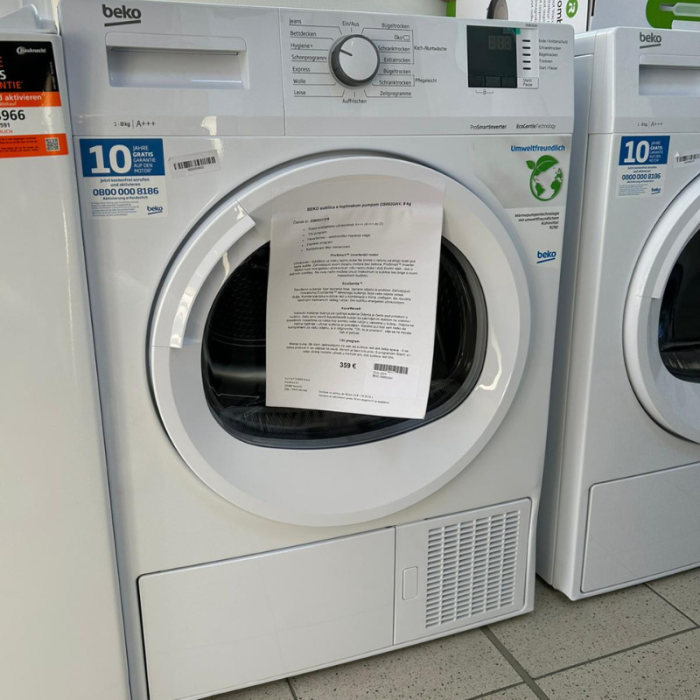 BEKO sušilica s toplinskom pumpom DS852GAV, 8 kg - Slika 12