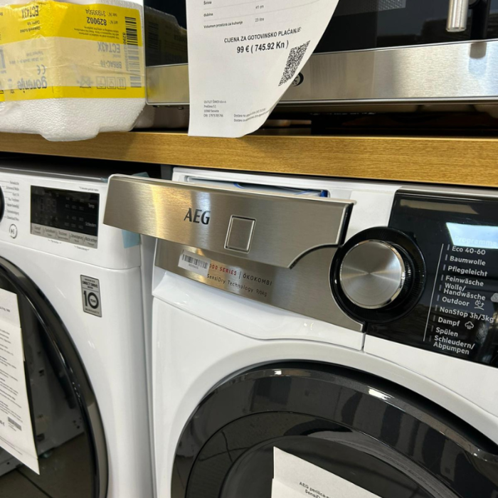 AEG perilica-sušilica rublja L9WEF80690, 9 kg, 6 kg, 1600 o/min, SensiDry® - nježno i štedi energiju zahvaljujući tehnologiji toplinske pumpe - Slika 12