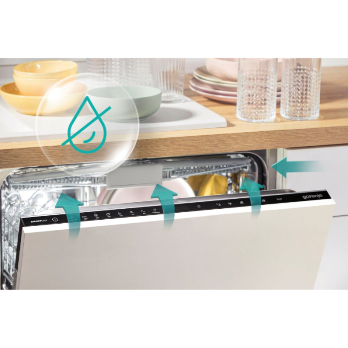 GORENJE poluugradna perilica posuđa, GI673C60X, 16 posuđa, automatsko otvaranje vrata - Slika 14