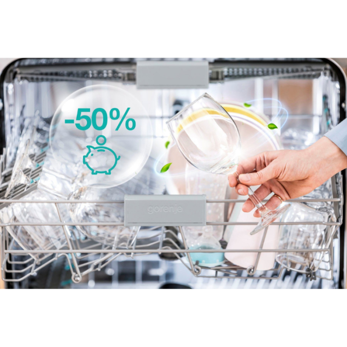 GORENJE poluugradna perilica posuđa, GI673C60X, 16 posuđa, automatsko otvaranje vrata - Slika 13