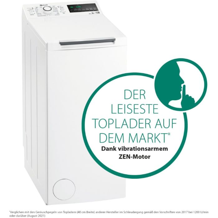 BAUKNECHT perilica rublja s gornjim punjenjem WMT Eco Smart 6513 ZC, 6,5 kg, 1200 o/min - Slika 18
