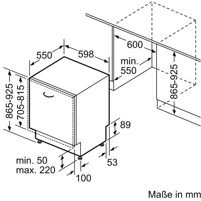 BOSCH potpuno ugradbena perilica posuđa serije 6, SBH6TCX01E, 14 postavki, XXL perilica posuđa - Slika 10