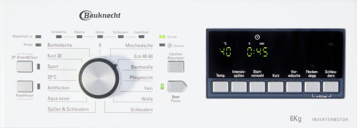 BAUKNECHT perilica rublja s gornjim punjenjem WMT 6513 B5, 6 kg, 1200 o/min - Slika 8