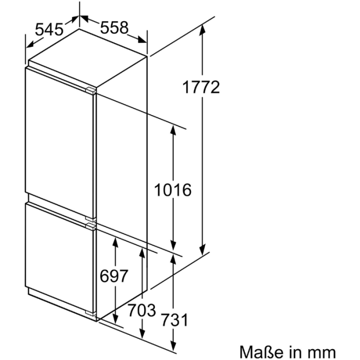 SIEMENS ugradbena kombinacija hladnjaka i zamrzivača iQ500 KI86SADE0, visina 177,2 cm, širina 55,8 cm - Slika 11