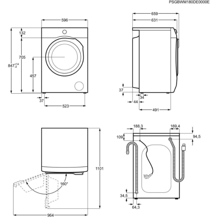 AEG perilica rublja L7FEA760FL, 10 kg, 1600 o/min, ladica UniversalDose - Slika 6