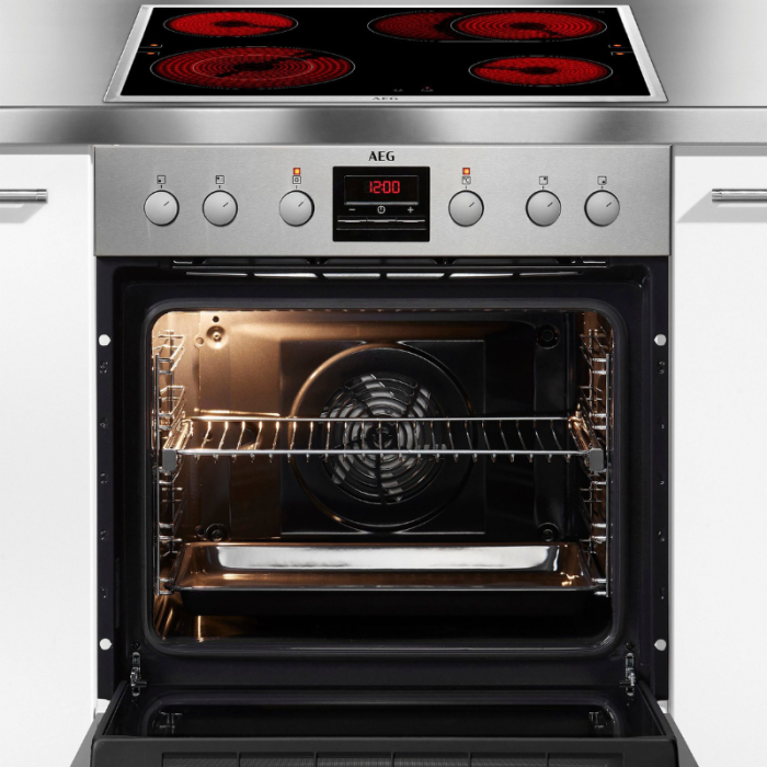 AEG električni štednjak set EES33101ZM, s izvlačenjem za pečenje, multifunkcionalni štednjak - Slika 2