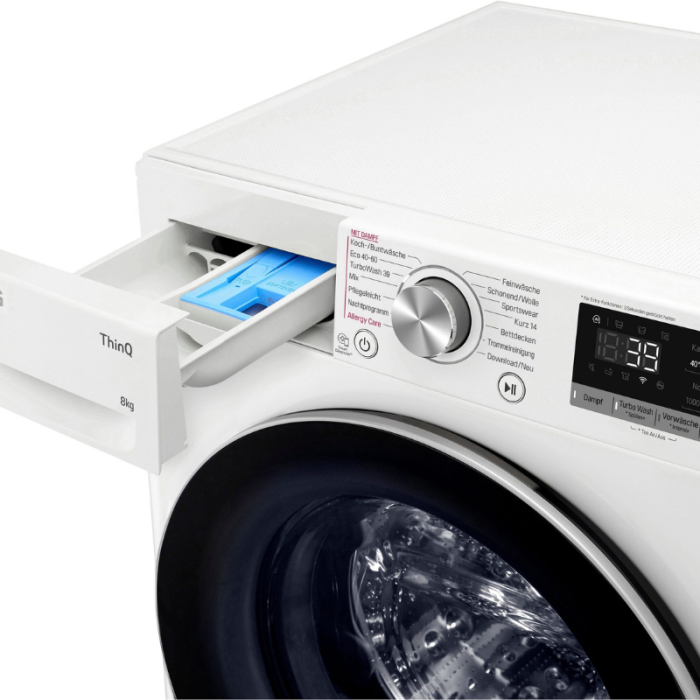 LG Perilica rublja F4WV708P1E Serija 7, 8 kg, 1400 o/min, TurboWash® - pranje u samo 39 minuta - Slika 4