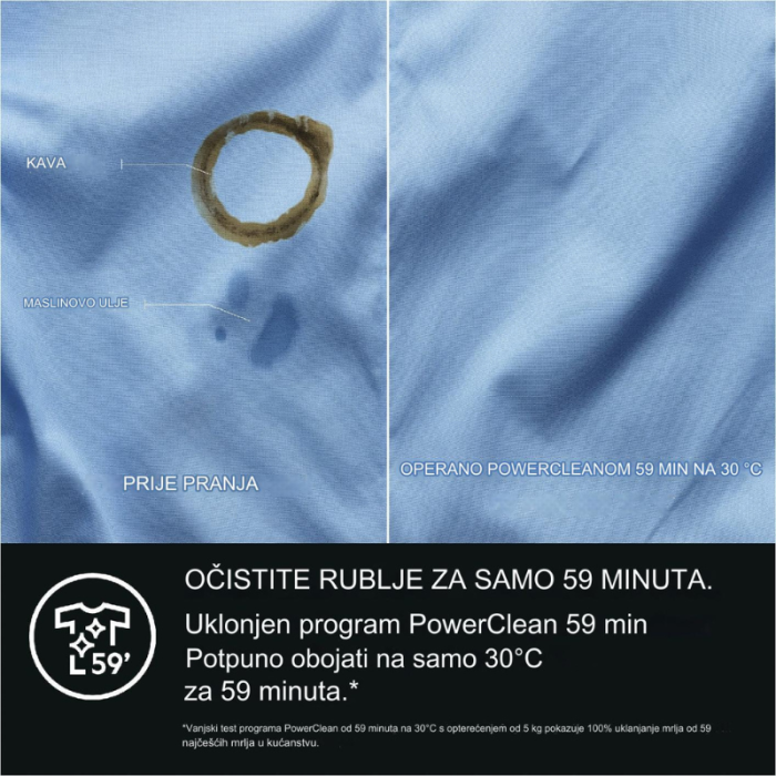 AEG Perilica-sušilica LWR8E80600 10 kg, 6 kg, 1600 o/min, parni program ProSteam - Slika 10