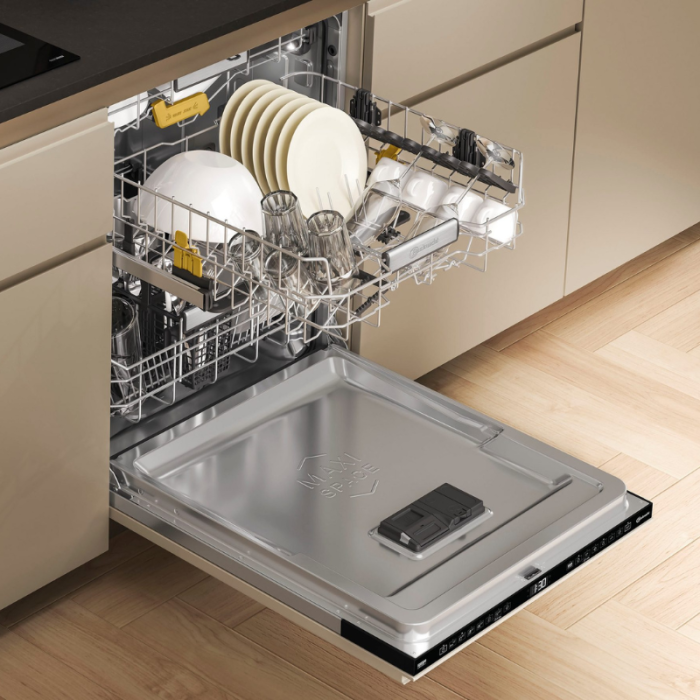 BAUKNECHT potpuno integrirana perilica posuđa OBIC Ecospace 8650 14 posuđa, SpaceClean – 3. ladica za visoke čaše i zdjelice za žitarice - Slika 4