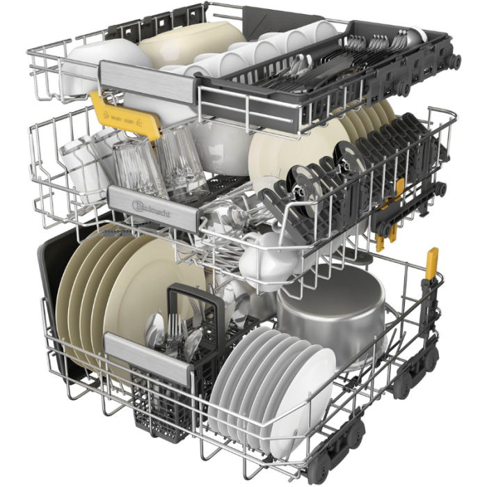 BAUKNECHT potpuno integrirana perilica posuđa OBIC Ecospace 8650 14 posuđa, SpaceClean – 3. ladica za visoke čaše i zdjelice za žitarice - Slika 25