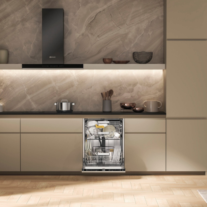 BAUKNECHT potpuno integrirana perilica posuđa OBIC Ecospace 8650 14 posuđa, SpaceClean – 3. ladica za visoke čaše i zdjelice za žitarice - Slika 15