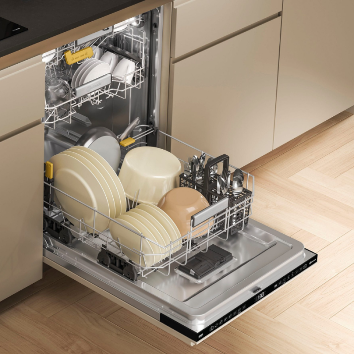 BAUKNECHT potpuno integrirana perilica posuđa OBIC Ecospace 8650 14 posuđa, SpaceClean – 3. ladica za visoke čaše i zdjelice za žitarice - Slika 14
