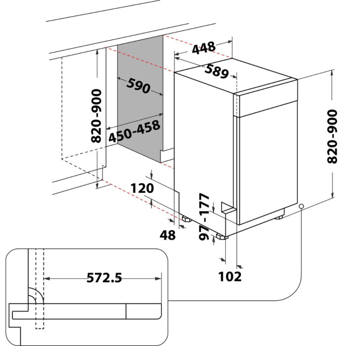 BAUKNECHT Podpultna perilica posuđa BSUO 3O21 PF X (2) 10 posuđa - Slika 26