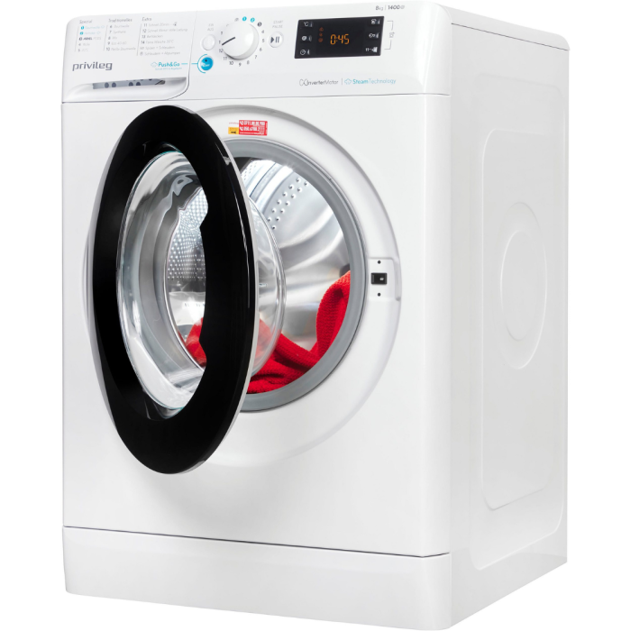 PRIVILEG Perilica rublja PWFV X 873 A 8 kg, 1400 o/min, programi na paru za pamuk i košulje - zaglađuje vlakna - Slika 2