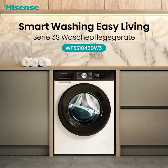 HISENSE Perilica rublja WF3S1043BW3 10 kg, 1400 okretaja u minuti, Wifi ConnectLife - Slika 15